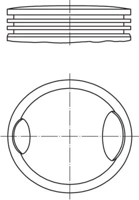 BEHR MAHLE 742183SP Piston Complete (83.01)mm Audi 
