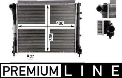 BEHR MAHLE 815065 Kühlmittelkühler Fiat Panda 4x4 