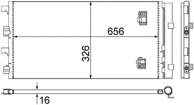 BEHR MAHLE 815972 A/C-Kondensator Dacia Duster 
