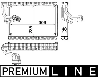 BEHR MAHLE 827289 Verdampfer Audi A4 / A5 Rhd 
