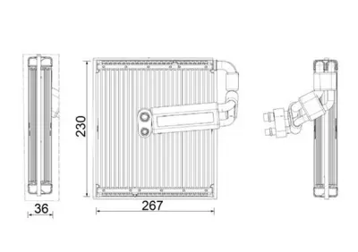 BEHR MAHLE 882254 Verdampfer Volvo Xc40 (Lhd) 