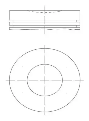 BEHR MAHLE AH101 Motor Piston-Segman Std P206-P307-P406-P407-P607-E... 0628.K4