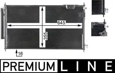 BEHR MAHLE D8443 A/C-Kondensator Honda Accord Vii (Cl) 