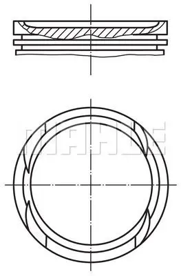 BEHR MAHLE G2243 Piston Complete (84)mm Bmw 