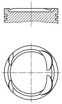 BEHR MAHLE G7107 Piston Complete (82.255)mm Mercedes-Benz 