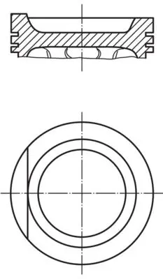 BEHR MAHLE G7301 Piston Complete (81.26)mm Vw 
