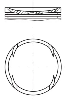 BEHR MAHLE G7385 Piston Complete (84.5)mm Bmw 
