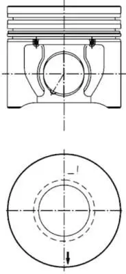 GOETZE NÜRAL 87-70905 050 Pıston+segman 3C1Q6K100ACA