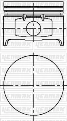 GOETZE NÜRAL 87-71856 STD Pıston+segman 7702262173