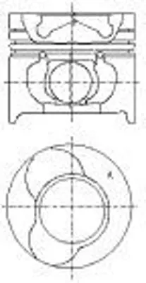 GOETZE NÜRAL 87-71820 050A Pıston+segman PC59825480 232480 8771820 A350603 8712340000 564KR07910 40465600