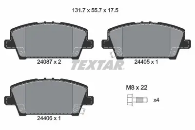 OTOZONE FDO9062-R Ön Fren Balata Honda Civic 1.8l R18a Vtec Fk2 Hatchback 06-> , 1.4l L13z1 Fk1 Sport 09-> 45022SMGE00 D5147MH 120502 37529 13046057562 JPA403 B1G12010132 45022SMGE51 PD3302 301803