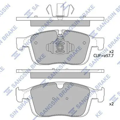 SANGSIN SP4025 Ön Balata Volvo Xc60 D3 (2015-17) D4 (15-17) T5 (2... 31445985 P86026 RB2266 182266 35143 PAD2160 P1789300 5P2007 168900 1051180