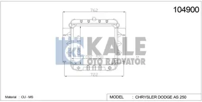 KALE 0309163PA Su Radyator As-250 