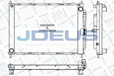 JDEUS RA0230781 Su Radyator-Kondensor 1.2-1.5 D4f-K9k Clio Iii-Modus (Tuplu) 