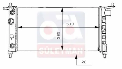 ELITCAR R102 Su Radyatoru 1.4 8v Otom. Corsa B 