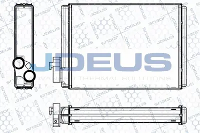 JDEUS M2010430 Kalorifer Radyatoru A4-A5-Q5 08-> 255x176x32 