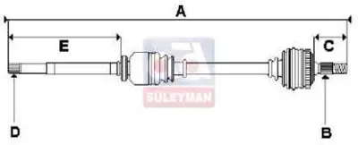 GKN 304580 Aks Komple Sag C5-407 04-> 