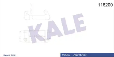 KALE 110CAC010 Turbo Radyatoru ( Intercooler) Land Rover 