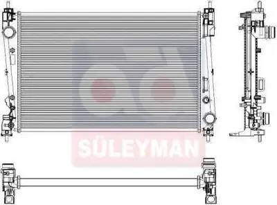 JDEUS RA0111160 Su Radyatoru 27x620x395 Doblo Bravo Ii G.Punto 1.4t Jet 1.9mjtd Opel Corsa D 1.3cdti 06-> 
