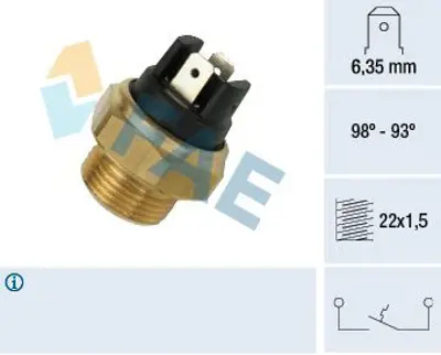 FIAT OPAR 7591326E Sensor,Elektrofan87/92 Dks K 7591326E 7591326 7591326EY