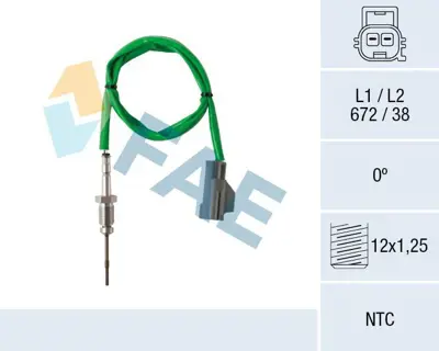 FORD OTOSAN AV61 12B591 BA Egzoz Sıcaklık Sensörü AG9112B591BB 1681282 AV6112B591BA 1706109 AV6112B591CA 1698639 1854941 AV4112B591CA AV4112B591CB