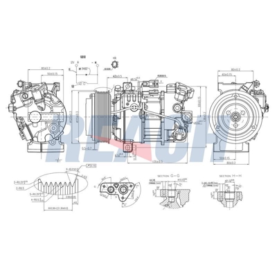 Bosch 1986AD1442 Kompresör Qashqai 1.2 Dig-Ti 926004EB0A 320076G 926004BE0A 926004BE1A 1301K701 810408001 15353 103731 103732 926004EB1ARE