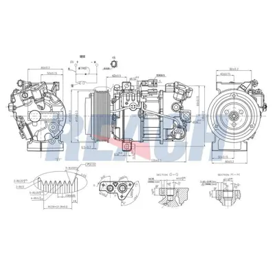 Bosch 1986AD1442 Kompresör Qashqai 1.2 Dig-Ti 926004EB0A 320076G 926004BE0A 926004BE1A 1301K701 810408001 15353 103731 103732 926004EB1ARE