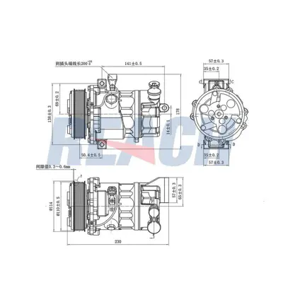 FIAT OPAR 52061760 Kompresor,Klima            Dfl 52061760 K11496 11496 8FK351006321 1962 K11441 51897475 51868880 51820448 71794687