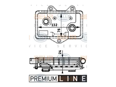 BEHR MAHLE 8MO376726051 Motor Yağ Radyatörü Om601 Om602 [spr901>904 Vito638] 