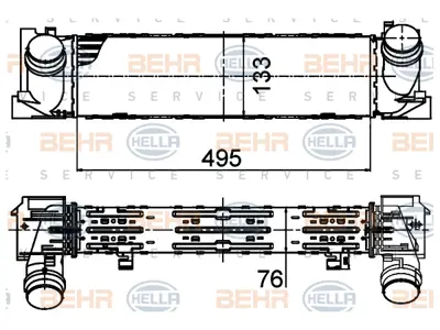 BEHR MAHLE 8ML376791751 Turbo İnterkol Radyatörü F20>f36 [n13 N20 B37 B47 N47n] 