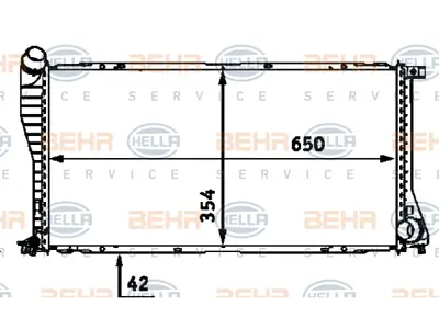 BEHR MAHLE 8MK376712394 Motor Su Radyatörü E39 E38 [m47 M57 M67] Man-Otm.Şanz Ac--- 