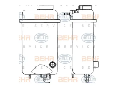 BEHR MAHLE 8MA376705431 Radyatör Su Deposu E39 E38 [m60 M62 M73] 