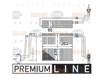BEHR MAHLE 8FV351331171 Klima Evaporatörü Vito639 2008-13 A002830345