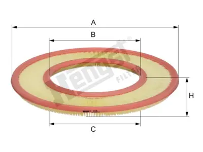 HENGST FILTER E84L Hava Filtresi M102 [w123] 13713901468 13721256410 CA8455SY 1250795 F887 13711256410 GFE8536 PC161 A519 A41027