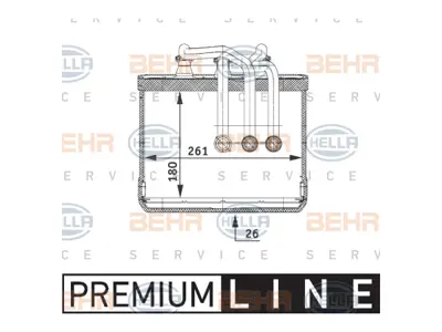 BEHR MAHLE 8FH351311211 Kalorifer Radyatörü E65 