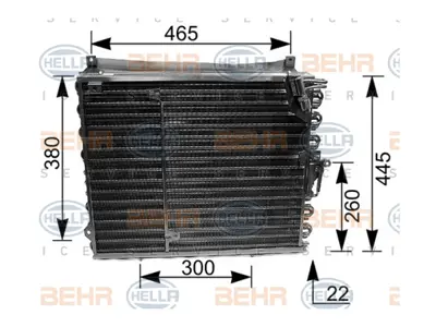 BEHR MAHLE 8FC351035191 Klima Radyatörü W124 [m111] 