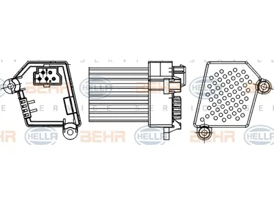 BEHR MAHLE 5HL351311521 Klima-Kalorifer Rezistansi E46 X3-E83 
