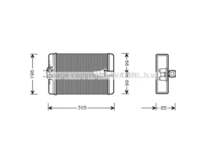 İthal MS6250 Kalorifer Radyatörü W202 W210 