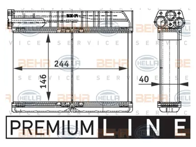 BEHR MAHLE 8FH351311791 Kalorifer Radyatörü E36 E39 