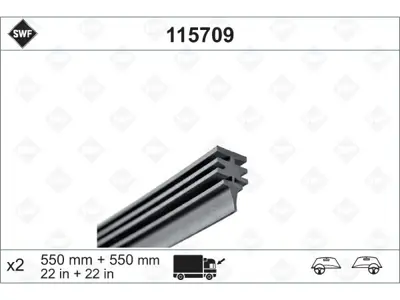 SWF 115709 Silecek Lastiği Spr901>904 Ön 55cm 