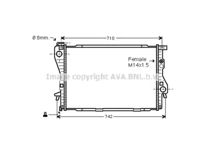 İthal BW2176 Motor Su Radyatörü E39 E38 [m52 M60 M62 M73] Man-Otm.Şanz Ac--- 1996-98 
