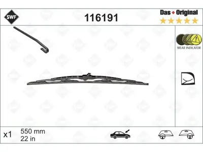 SWF 116191 Silecek W203 Ön Sağ 55cm 