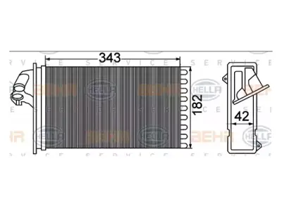 BEHR MAHLE 8FH351308431 Kalorifer Radyatörü Vito638 -Cdi- 