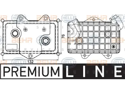 BEHR MAHLE 8MO376726041 Motor Yağ Radyatörü Om602 Om605 [w202 W210] 