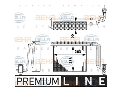 BEHR MAHLE 8FV351211741 Klima Evaporatörü Vito639 2004-07 
