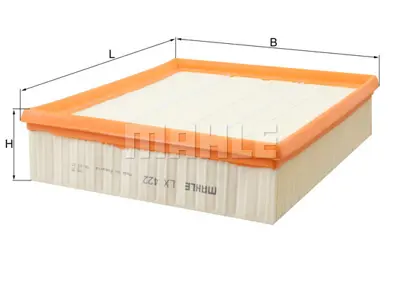 KNECHT LX422 Hava Filtresi M60 M62 [e34 E39 E38 X5-E53] 1457433698 3002900 30362 50013238 A325 ADB112230 E161L E161L01 S3029A