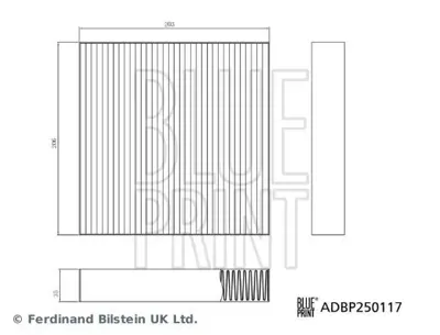 Blue Print ADBP250117 Kabın Filitresi Byd Seal-U 4x4 24> 12975843-00 | 13033891-00