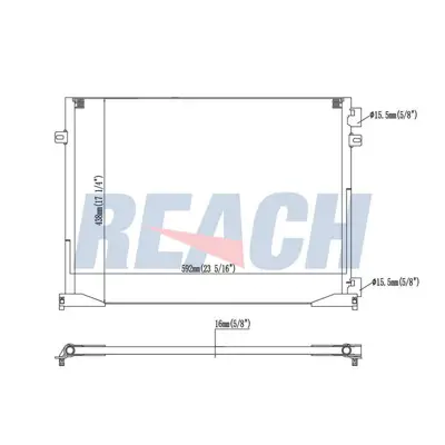 Bosch 1986AD2335 Klima Radyatörü 93857127 8200465490 4417652 161348 RT5400 182045N 8FC351318691 8880400466 723M55 60435400