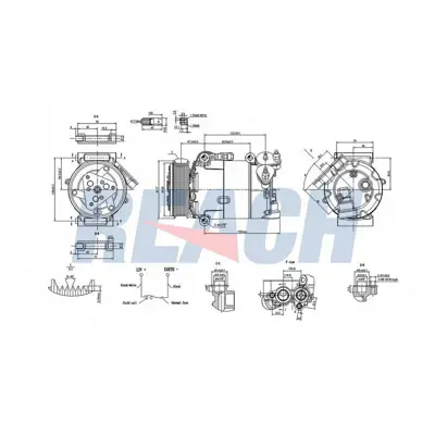 FORD OTOSAN AV41 19D629 AE Kompresor Komple 1693622 1694191 1705042 1765214 1790328 AV4119D629AA AV4119D629AB AV4119D629AC AV4119D629AD AV4119D629AE