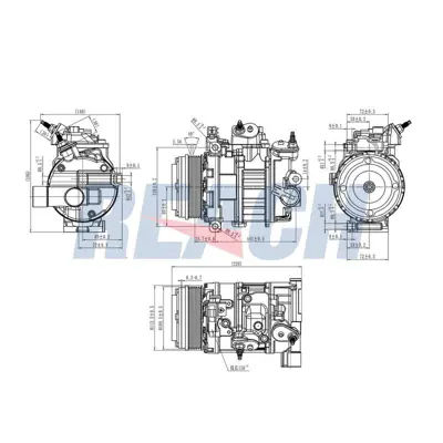FORD OTOSAN DG9H 19D629 HG Klima Komprasörü 2066535 2200052 2204780 2243006 DG9H19D629HD DG9H19D629HG DS7H19D629HG 2027607 1837444 DG9H19D629HF